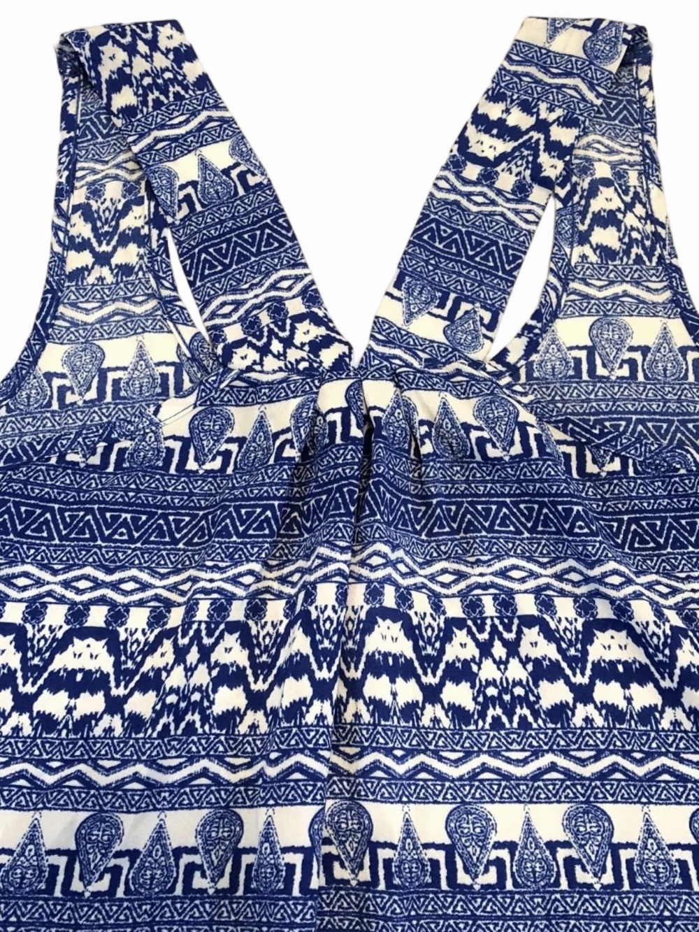 Pink Republic Blue & White Tribal Print Tank - Picture 4 of 7